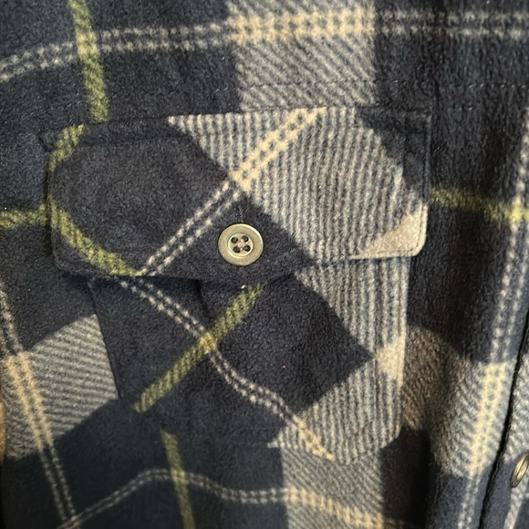 Freedom Foundry Mens Lightweight Plush Plaid Fleece Shirt - Picture 3 of 8